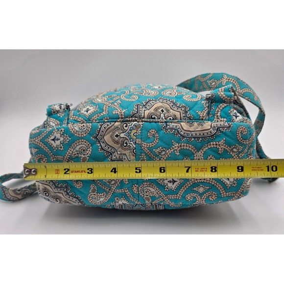 Vera Bradley Canterberry Cobalt Quilted Cotton Mini Backpack Paisley Blue main image 16